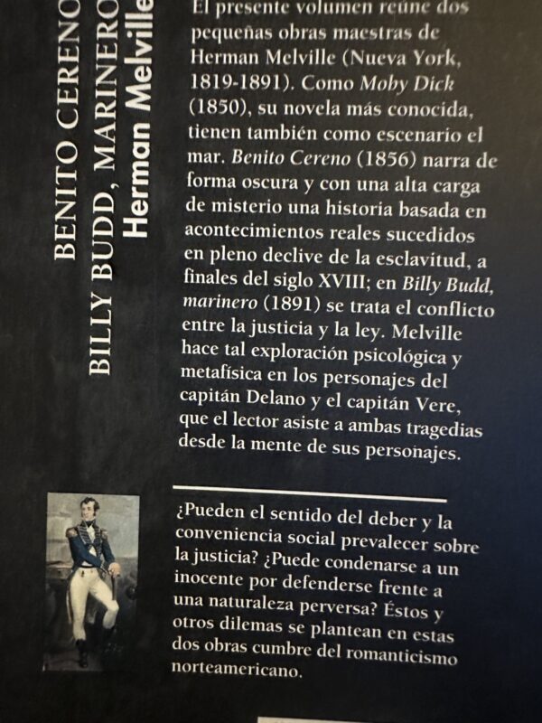 Benito Cereno- Billy Budd, marinero-Herman Melville