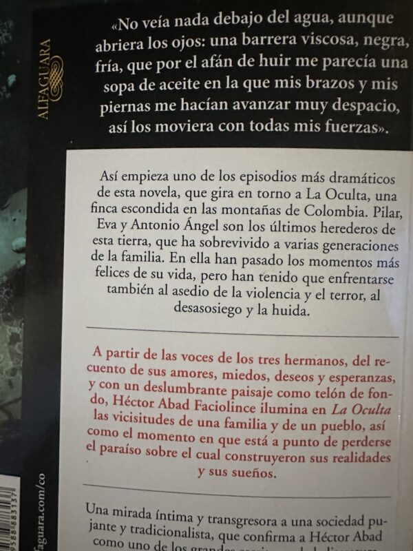La oculta-Héctor Abad Faciolince