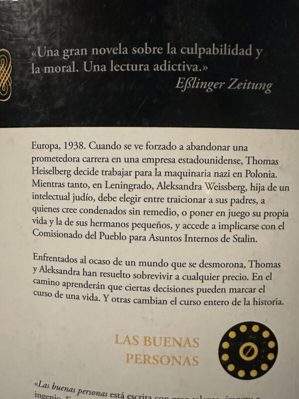 Las buenas personas Nir Baram
