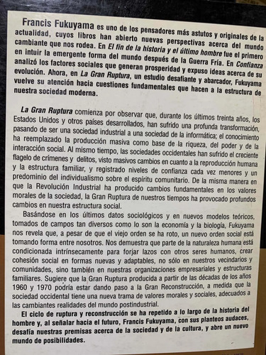La Gran Ruptura Francis Fukuyama