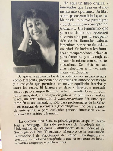 Psicoerotismo Femenino Y Masculino Fina Sanz