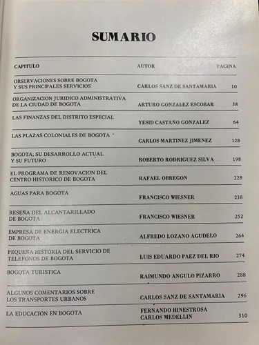 Bogotá Estructura Y Principales Servicios Públicos
