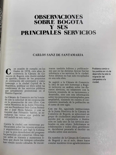 Bogotá Estructura Y Principales Servicios Públicos