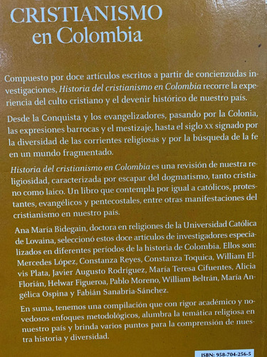 Historia Del Cristianismo Colombia Ana María Bidegaín