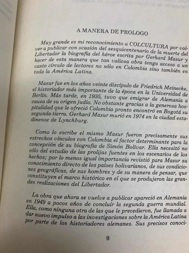 Simón Bolívar Gerhard Masur 2 Tomos