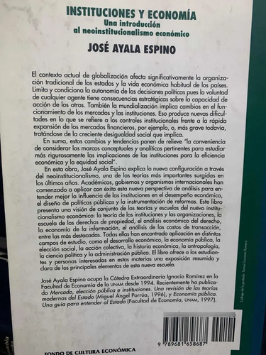 Instituciones Y Economía José Ayala Espino