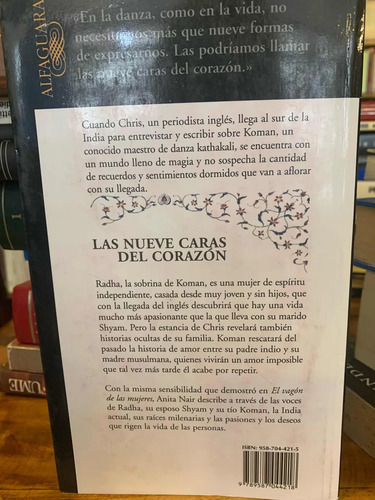 Las Nueve Caras Del Corazón Anita Nair