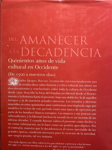 producto_639254541146086683_1 Del Amanecer A La Decadencia Jacques Barzun
