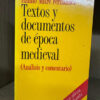 Textos Y Documentos De Época Medieval Emilio Mitre Fernández
