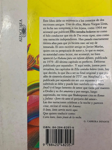 Ella Cantaba Boleros - G. Cabrera Infante