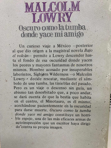 Oscuro Como La Tumba Donde Yace Mi Amigo - Malcolm Loera
