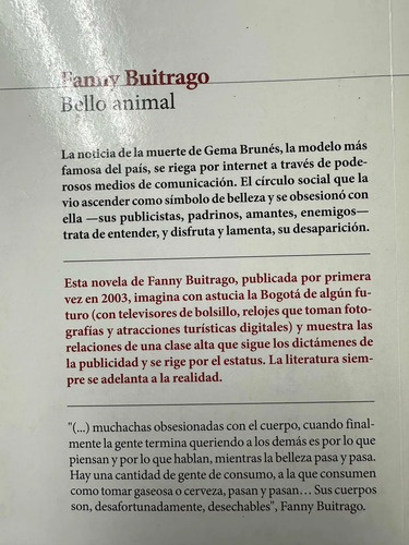 Bello Animal Fanny Buitrago
