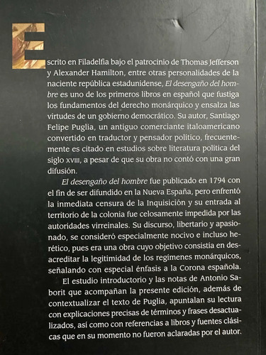 producto_639254545505439643_1 El Desengaño Del Hombre Santiago Felipe Puglia