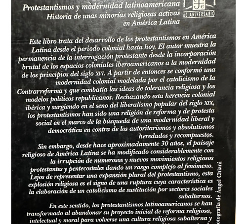 Libro Protestantismos Y Modernidad Latinoamericana