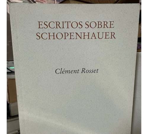 Libro Escritos Sobre Schopenhauer