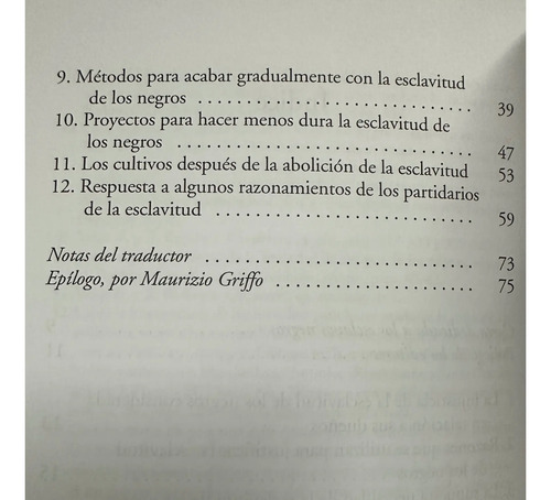 Libro Reflexiones Sobre La Esclavitud De Los Negros