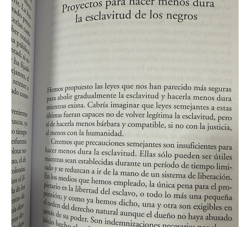 Libro Reflexiones Sobre La Esclavitud De Los Negros