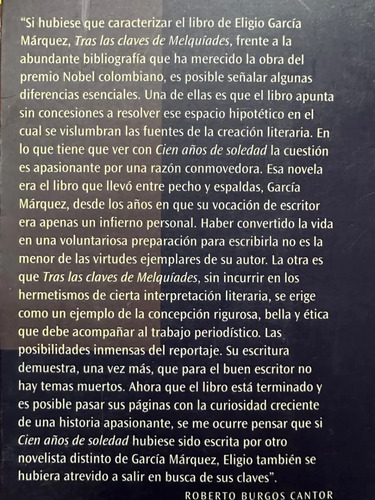 Tras Las Claves De Melquíades Elogio Marcía Márquez