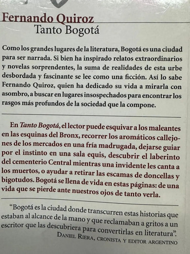 Tanto Bogotá Fernando Quiroz