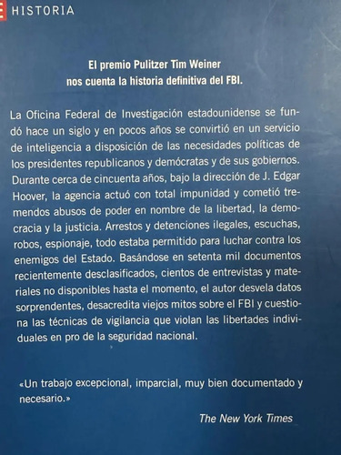 Enemigos Una Historia Del Fbi Tim Weiner