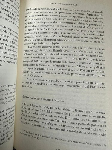 Enemigos Una Historia Del Fbi Tim Weiner