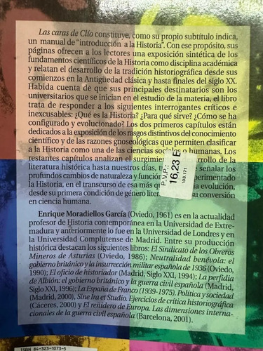 Las Caras De Clío Enrique Moradiellos