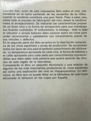 El Libro Del Vino Leandro Ibar