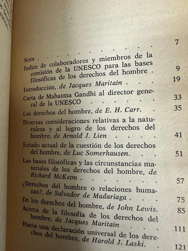 Los Derechos Del Hombre Benedetto Croce Y Otros