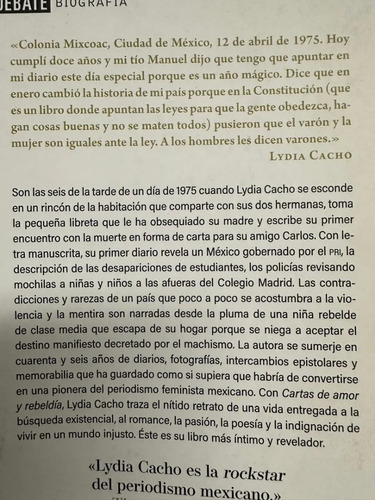 Cartas De Amor Y Rebeldía Lydia Cacho