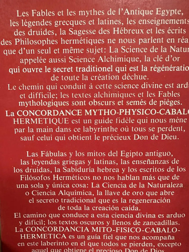 Concordancia Mito Físico Cabalo Hermética Charles  Linden
