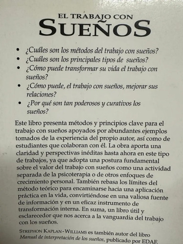 El Trabajo Con Los Sueños S Kaplan Williams