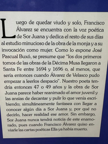 El Poeta Colombiano Enamorado De Sor Juana José Pascual Buxó
