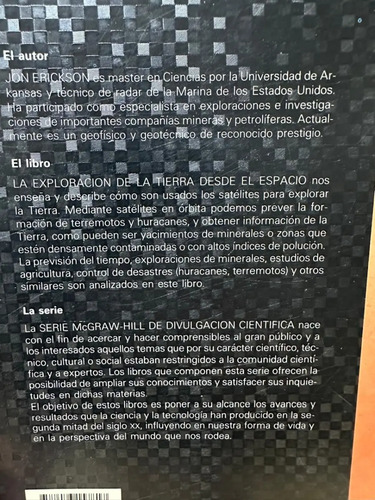 La Exploración De La Tierra Desde El Espacio Jon Erickson