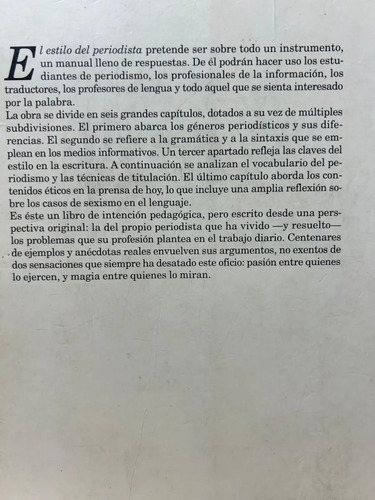 El Estilo Del Periodista Álex Grijelmo