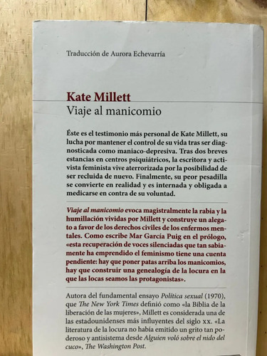 Viaje Al Manicomio Kate Millett