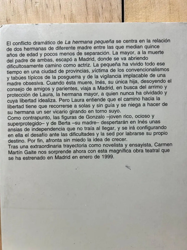 La Hermana Pequeña Carmen Martín Gaite