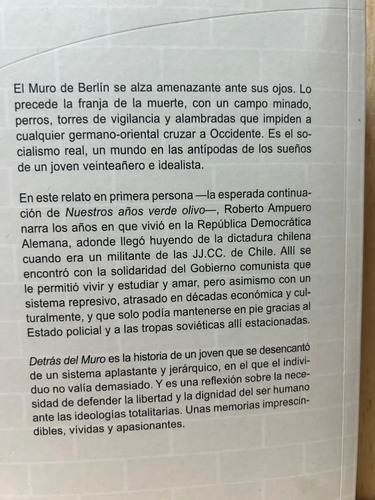 Detrás Del Muro Roberto Ampuero