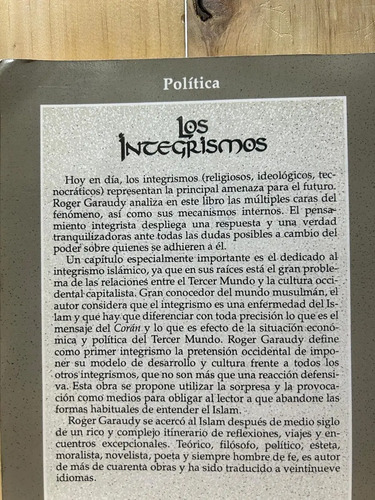 Los Integrismos Roger Garaudy