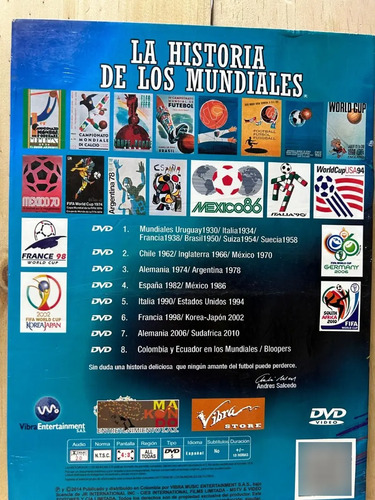 La Historia De Los Mundiales Dvd