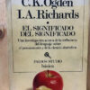 El Significado Del Significado C K. Ogden Y I.a. Richards