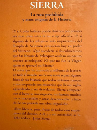 La Ruta Prohibida Javier Sierra