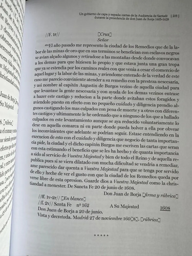 Un Gobierno De Capa Y Espada Cartas De Audiencia De Santafé