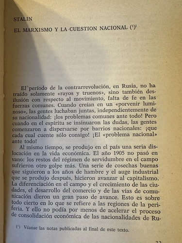Stalin El Marxismo Y La Cuestión Nacional