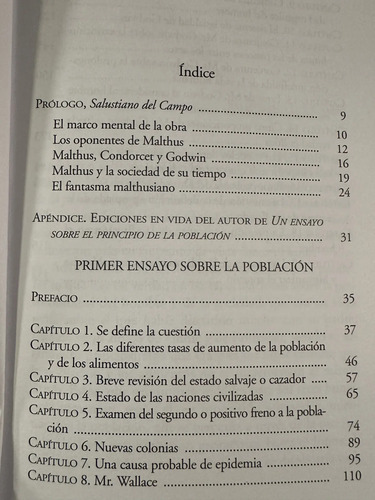 Malthus Primer Ensayo Sobre La Población