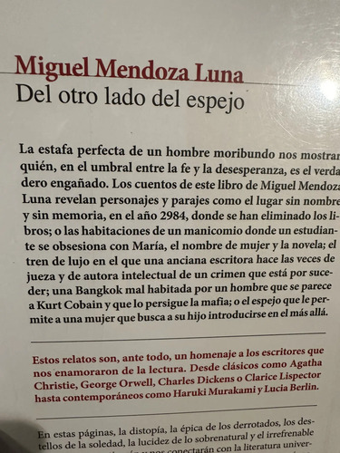 Del Otro Lado Del Espejo Miguel Mendoza Luna