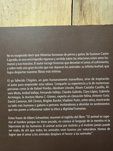Historias Humanas De Perros Y Gatos Gustavo Castro Caycedo