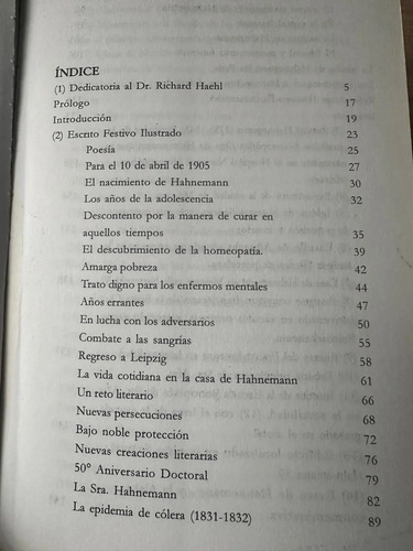 Samuel Hahnemann Su Vida Y Su Recuerdo Fernando Francois F