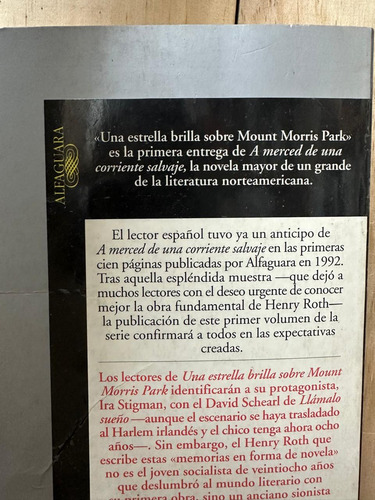 Una Estrella Brilla Sobre Mount Morris Park Henry Roth