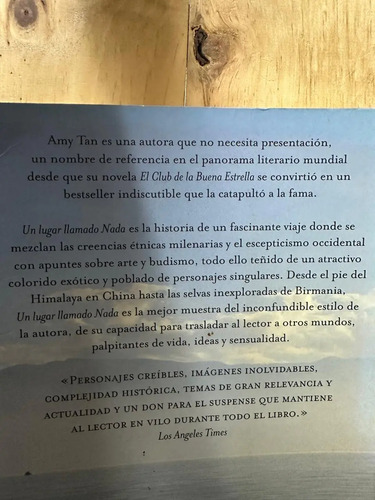 Un Lugar Llamado Nada Amy Tan