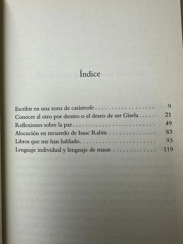Escribir En La Oscuridad David Grossman